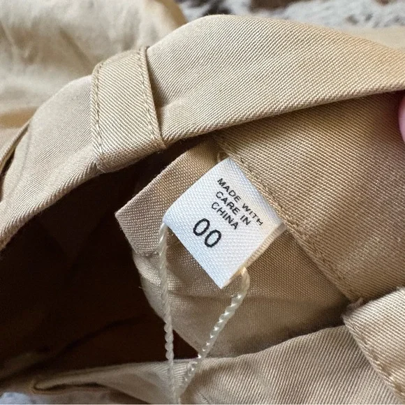 DOEN Danette Shorts In Desert Size 00 NWT Preppy‎ Cotton